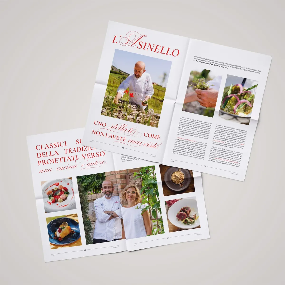 Una doppia pagina di F.U.C.K. Magazine